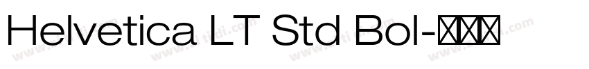 Helvetica LT Std Bol字体转换